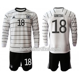 Deutschland Leon Goretzka 18 Kinder Heim Trikotsatz Euro 2020 Langarm (+ Kurze Hosen)